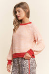 Multi Color Knit Sweater Top