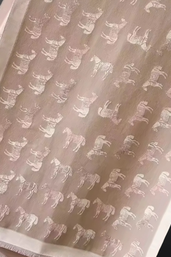 “Winter Horses” Equestrian Western Scarf