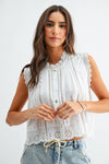 Sleeveless Cotton Blouse