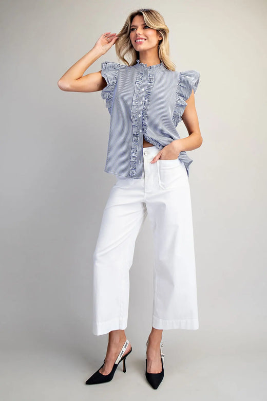 Solid Straight Leg Pants