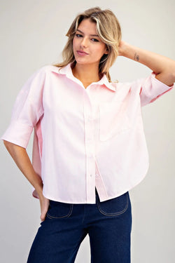 Stripe Detailing Button Down Shirt