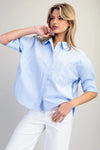 Stripe Detailing Button Down Shirt