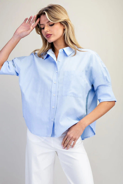 Stripe Detailing Button Down Shirt