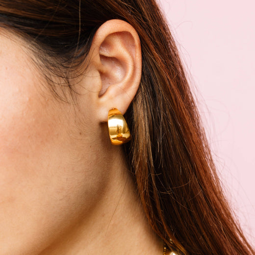 Luxe Dome Gold Earring