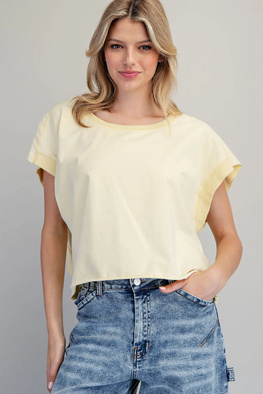 Mineral Washed Open Back Top ✨