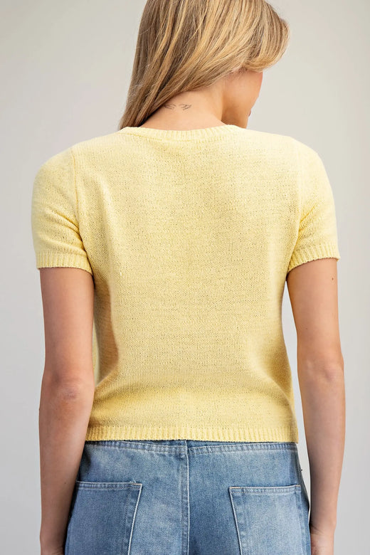 Banana Cream Summer Sweater