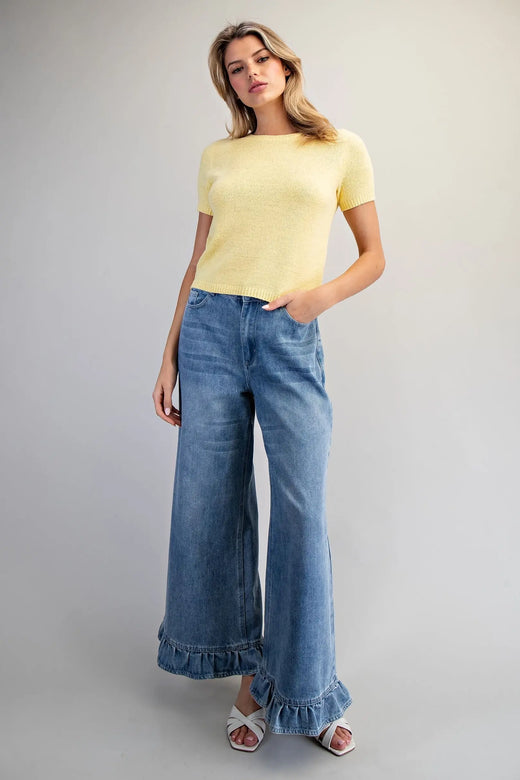 Banana Cream Summer Sweater