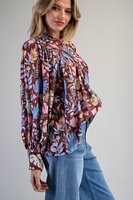 Button Down Lightweight Blouse