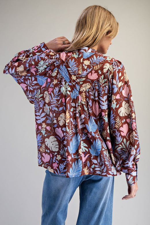 Button Down Lightweight Blouse