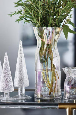 Luster Glass Cinched Vase- Large