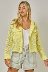 Crochet Lace Hoodie Jacket