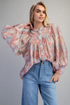 Button Down Lightweight Blouse