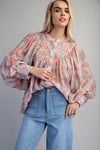Button Down Lightweight Blouse