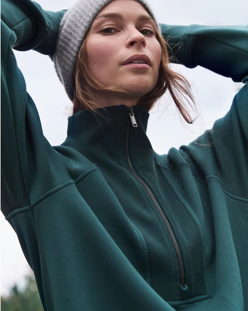 SPANX, AirEssentials® Brushed Half Zip Tunic