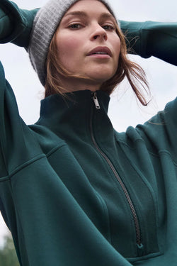 SPANX, AirEssentials® Brushed Half Zip Tunic