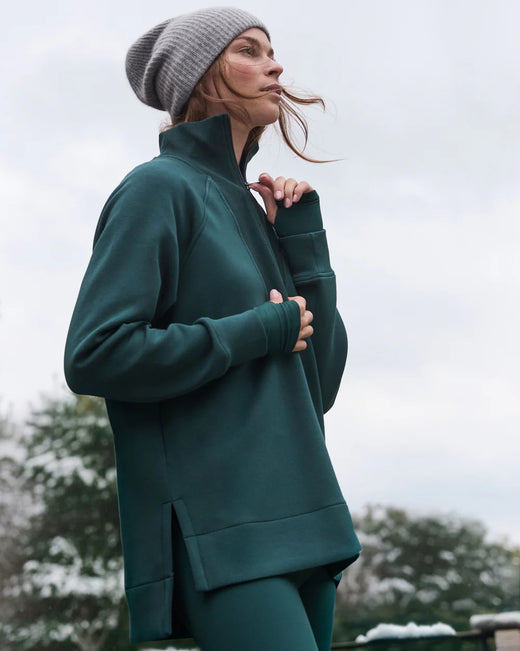 SPANX, AirEssentials® Brushed Half Zip Tunic