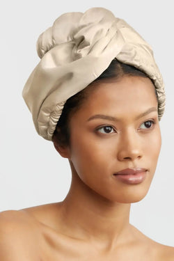 Satin-Wrapped Hair Towel