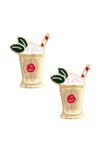 Kentucky Derby 2026 Mint Julep Earrings in Multi