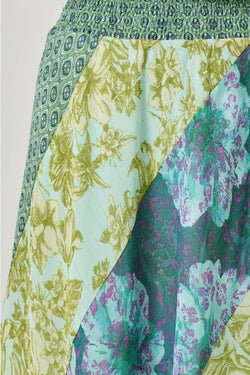 Mixed Print Skirt