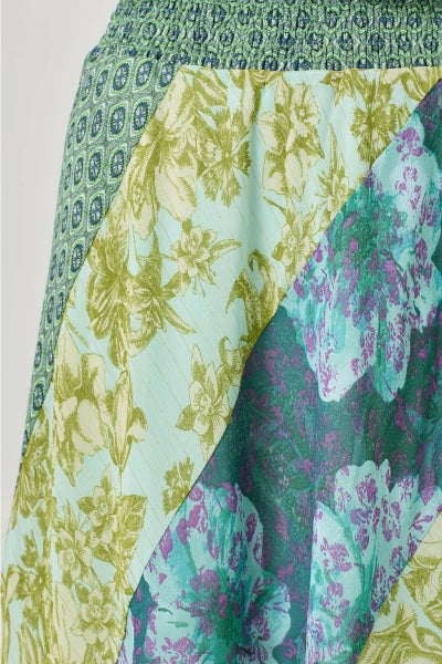 Mixed Print Skirt