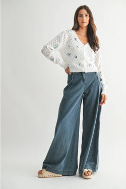 Wide Leg Stretchy Jean