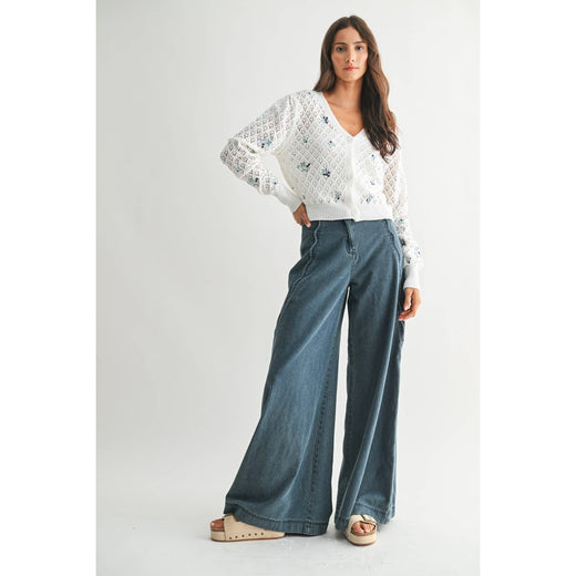 Wide Leg Stretchy Jean