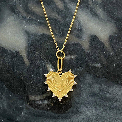Initial Heart Charm