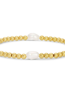 4mm Stretch Medium Pearl Bracelet