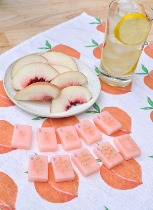 Peach & Pine Tiles- A Georgia Inspired Mahjong Set