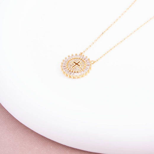 Shimmering Cross Necklace