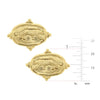 Gold Tiger Pierced Earrings