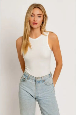 Round Neck Sleeveless Bodysuit