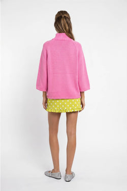 Mock Neck Batwing Sweater