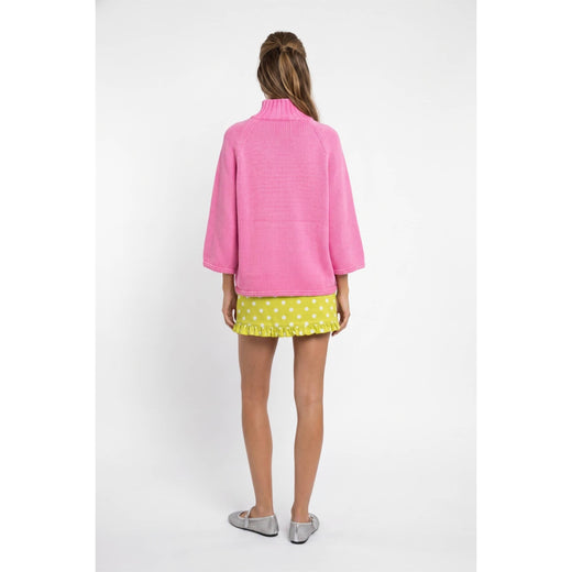 Mock Neck Batwing Sweater