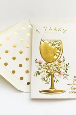 A Gold Toast Card