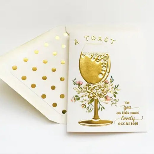 A Gold Toast Card