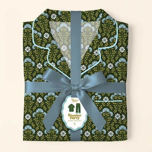 Slumber Party Pajama Pants Set–Everbloom Forest Green
