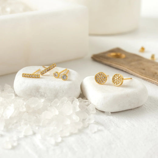 Pave Velvet Stud Gift Set