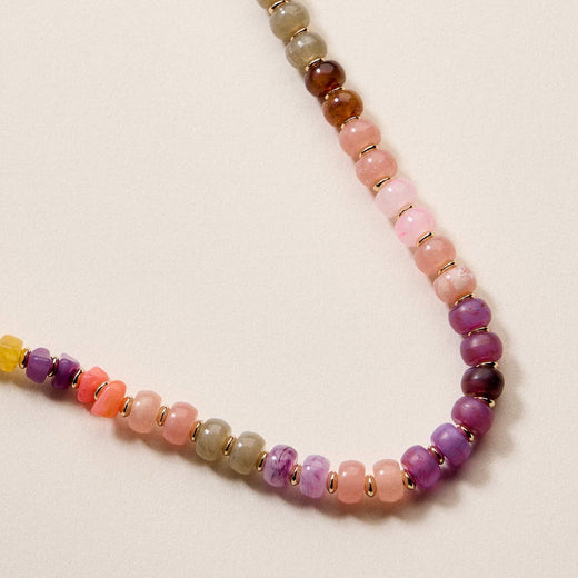 Colorful Resin Beaded Necklace