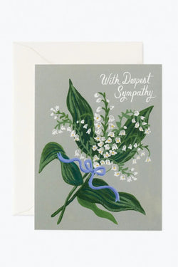 Lily of the Valley Sympathy Card