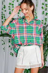 Plaid Collared Button Shirts
