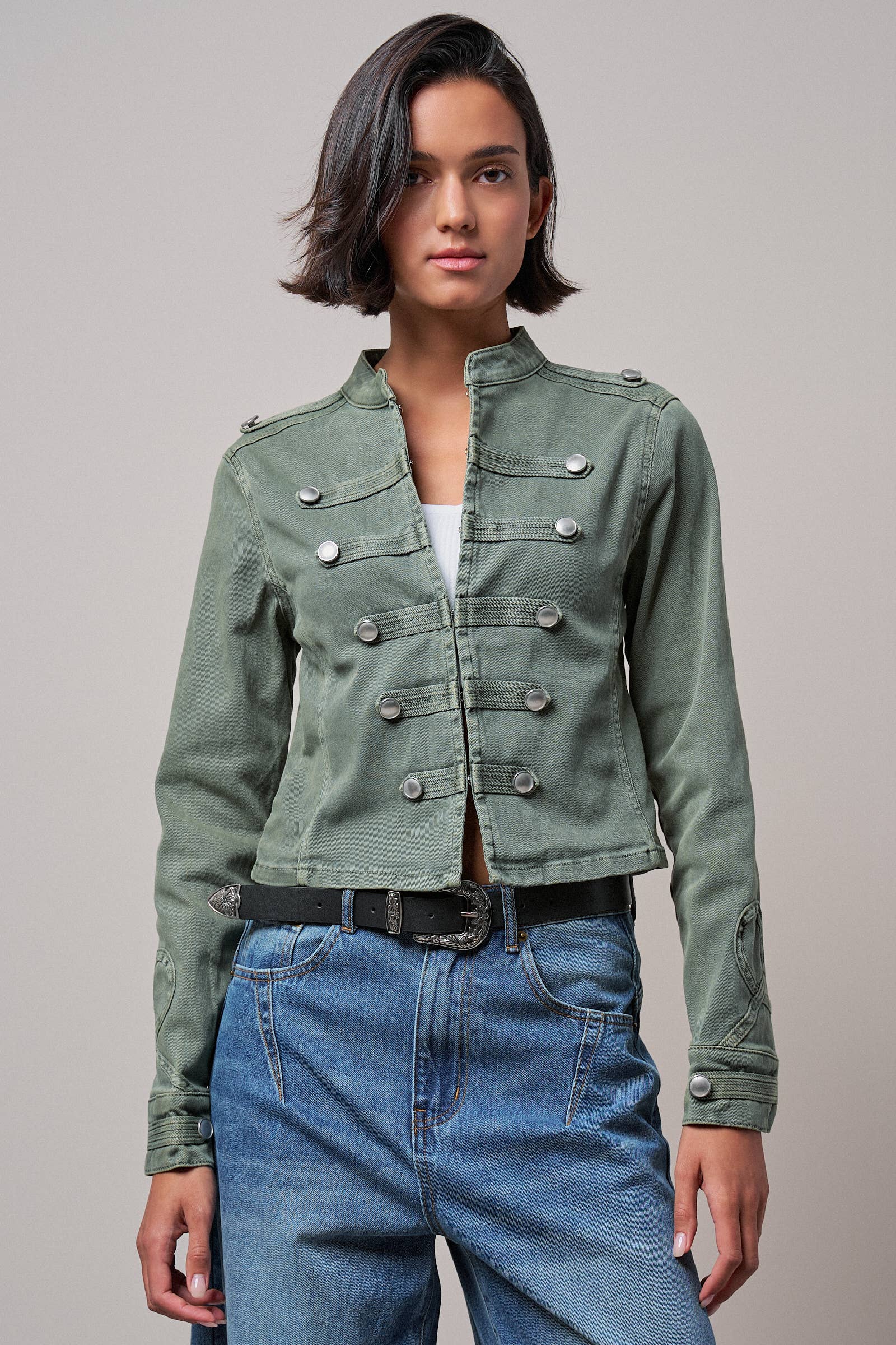 Military Button Jacket
