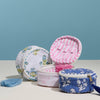 Quilted Round Coin Pouch with Tassel