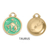 Zodiac Charm - 18K Gold PVD Epoxy