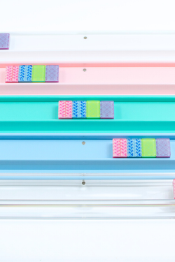 Mahjong Racks, Premium Acrylic  (4 Racks + 4 Pushers)