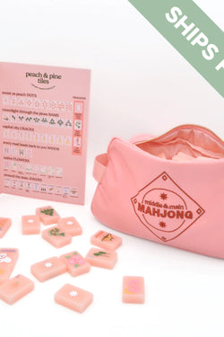 Peach & Pine Tiles- A Georgia Inspired Mahjong Set