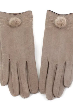 Helena Gloves With Pom Pom
