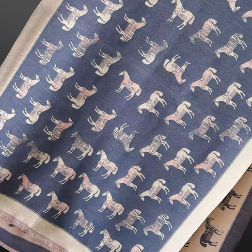 “Winter Horses” Equestrian Western Scarf