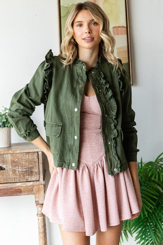 Olivia Ruffle Jacket
