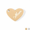 18K Gold PVD Stainless Steel Mom Heart Charm